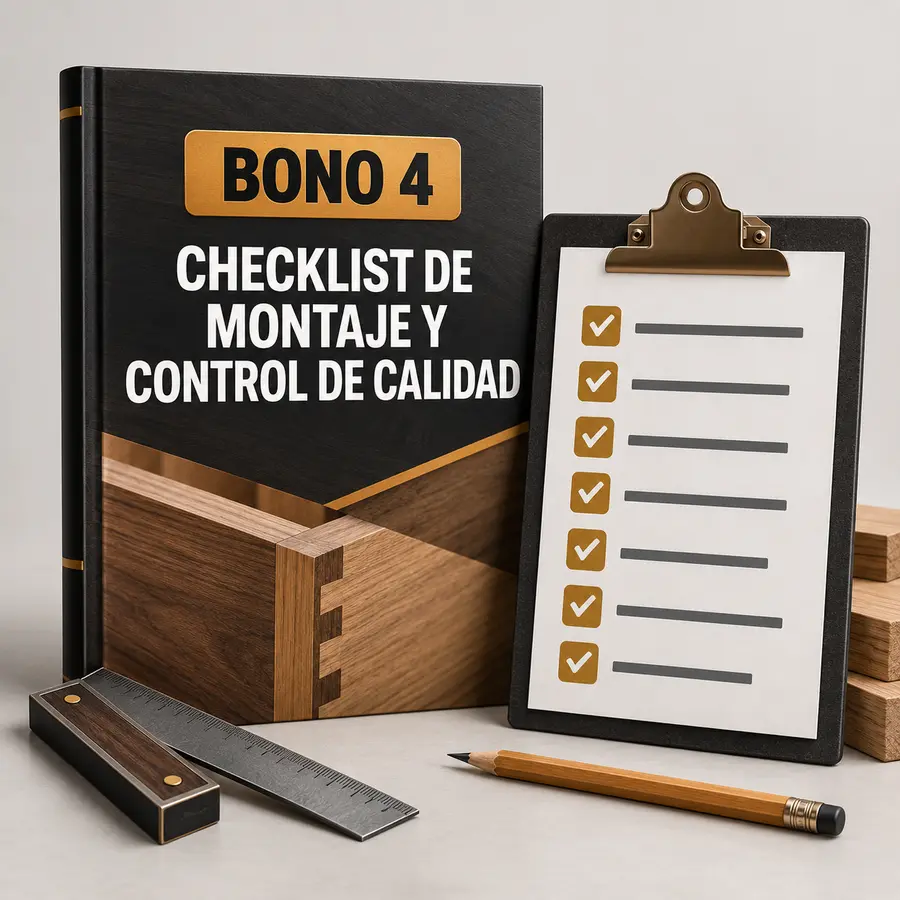 Mockup del Checklist de montaje y control de calidad